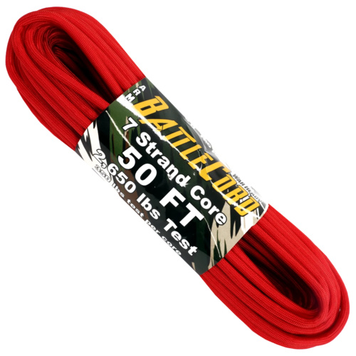 5.6mm 7 Strand Heavy Duty Battle Cord Paracord RED