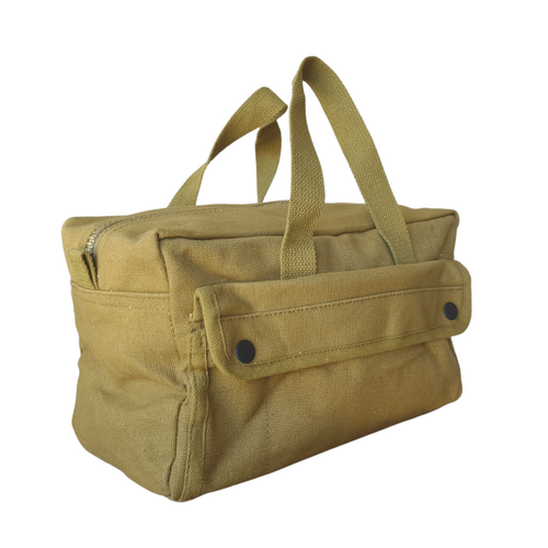 Tool Bag Hard Base Olive Canvas (Small)