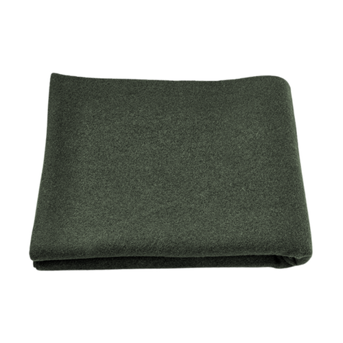 Wool Blend Blanket Olive Green