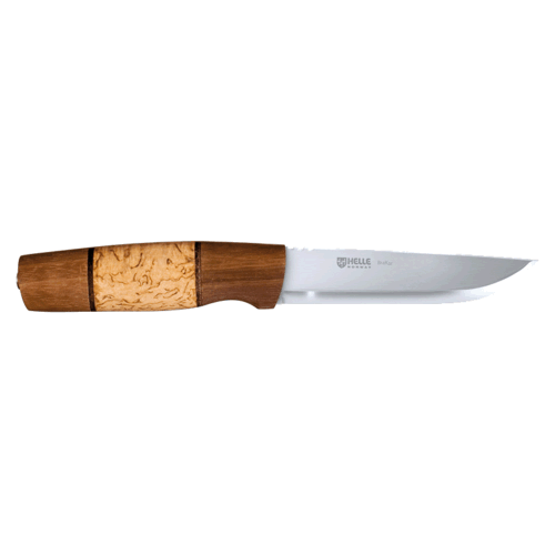 Helle-Braker Knife 126mm Triple Laminated Blade with Tan Leather Sheath