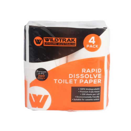 Wildtrak Rapid Dissolve Toilet Paper - 4pk