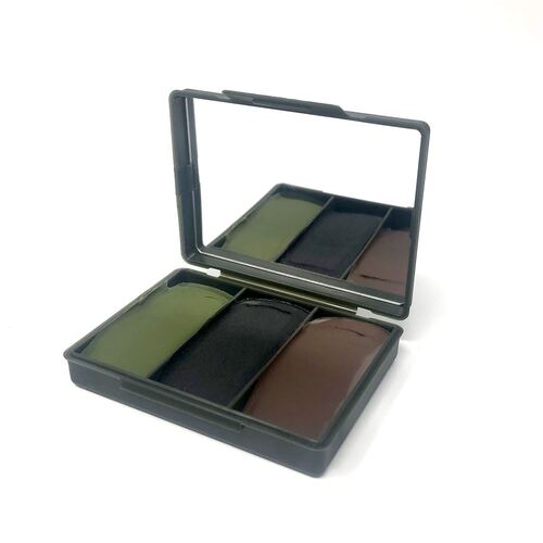 NATO Cameleon Face Camo Compact Woodland (Brown, Green & Black)