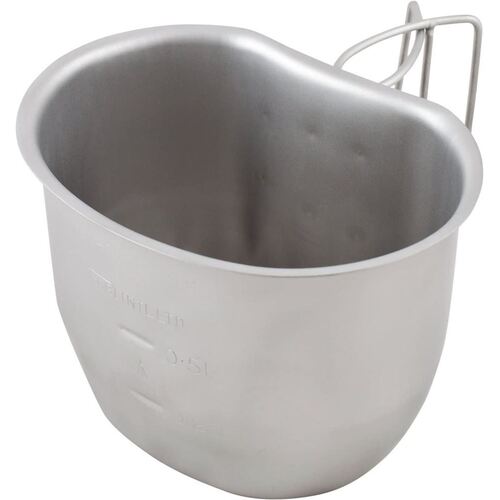 Military Mk1 Stainless Steel Crusader Cooking Cup