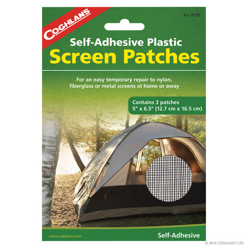 Coghlans Self Adhesive Plastic Screen Patches