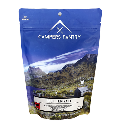 CLEARANCE Campers Pantry Beef Teriyaki 2 Serve Freeze-Dried Meal