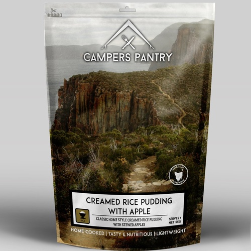 Campers Pantry Creamed Rice Pudding with Apple
