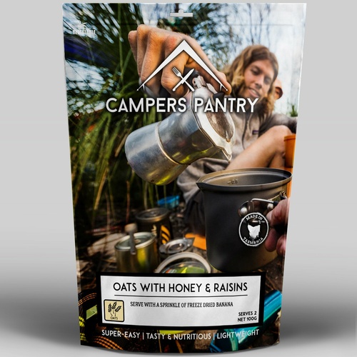 Campers Pantry Oats with Honey and Raisins 2 Serve