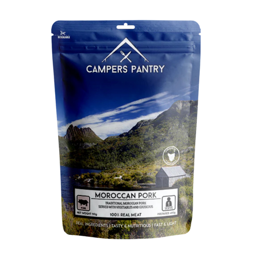 Campers Pantry Moroccan Pork 1 Person Freeze-Dried Meal