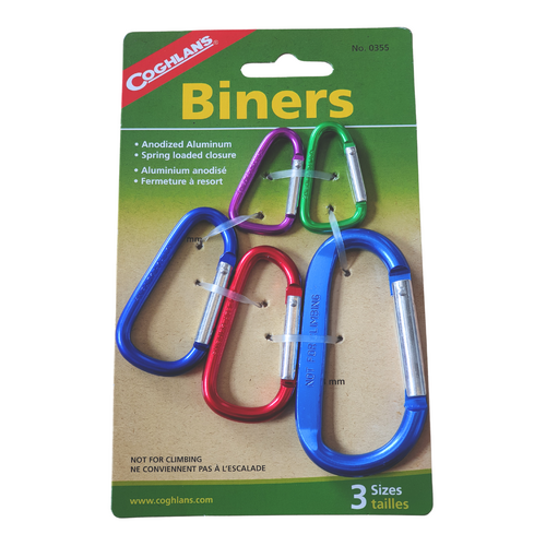 Multi Size 5 Pack Carabiners