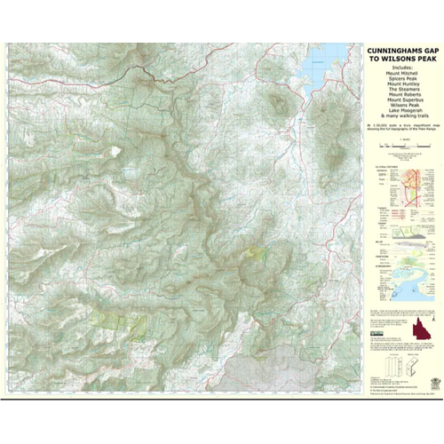 Cunninghams Gap to Wilsons Peak Topographic Map