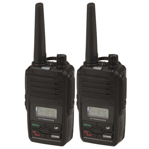 Rechargeable 2w UHF CB Radio 80 Ch Twin Pack