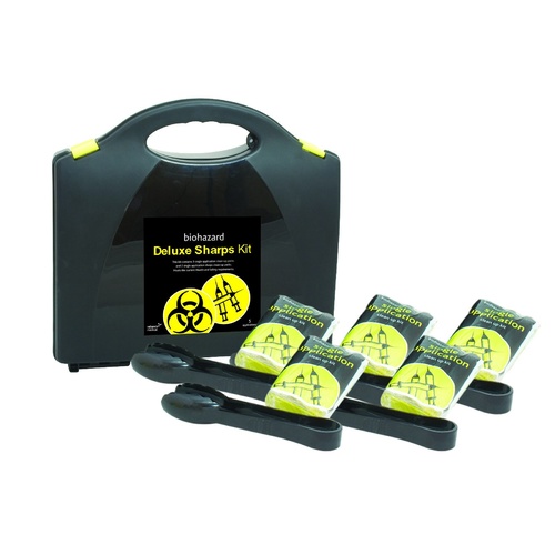 Deluxe Sharps Clean up Biohazard Kit CLEARANCE