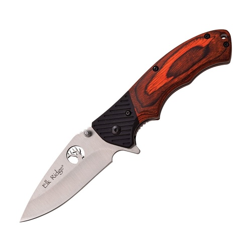 Elk Ridge Outdoorsman Pakkawood Folding Knife