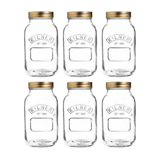 Kilner Canning Preserving Jar 500ml 6 Pack