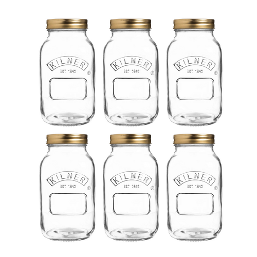 Kilner Canning Preserve Jar 500ml 6 Pack