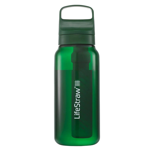 Lifestraw Go 2.0 BPA Free Water Filter Bottle 1L [Colour: Terrace Green]