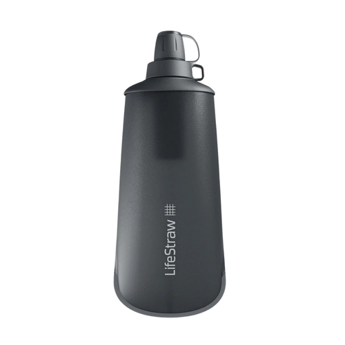 LifeStraw 1L Peak Squeeze Bottle Water Filter System Dark Gray
