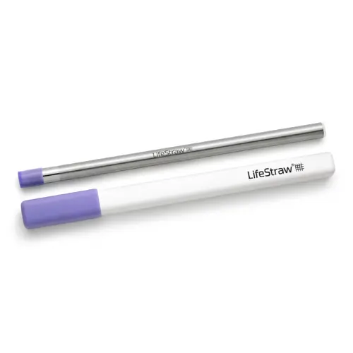 Lifestraw Sip S/S Water Filter Straw with Carry Case [Colour: Purple]