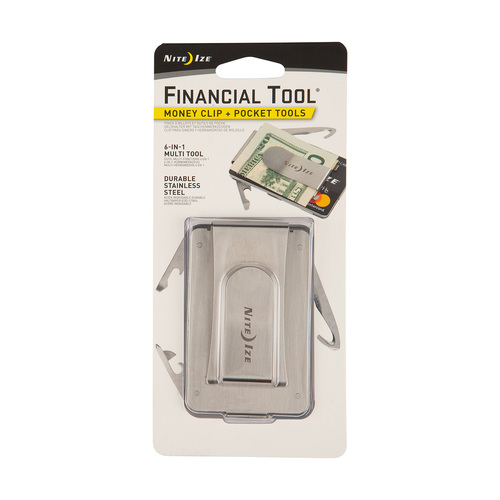 Nite Ize Financial Tool 6 in 1 Multi Tool & Money Clip