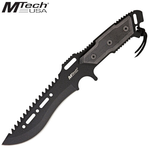 MT-621BK Combat Tactical Sawback Knife Full Tang 