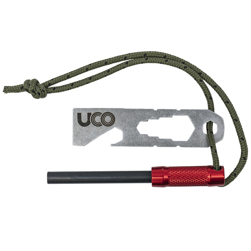 UCO Survival Fire Striker Ferro Rod Red