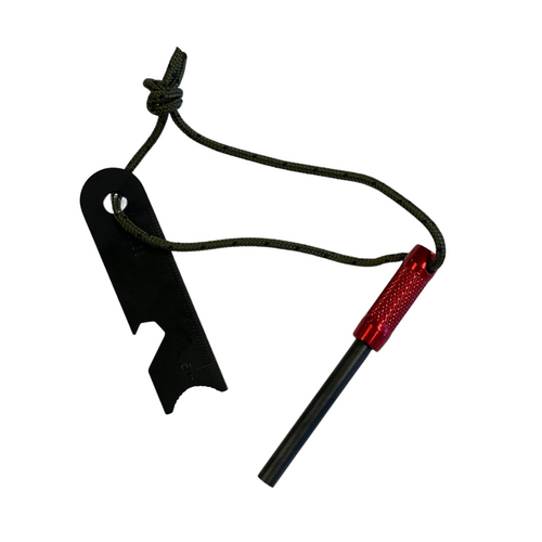 UCO Survival Fire Striker Ferro Rod Red
