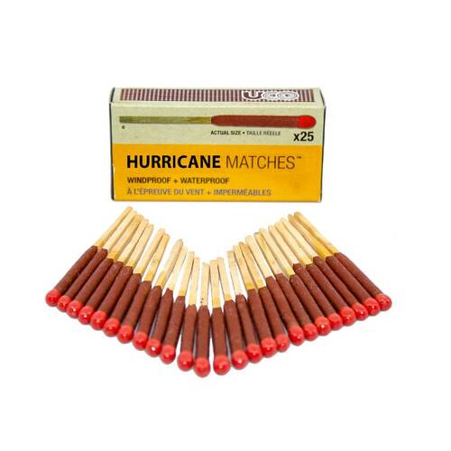 Hurricane Matches 25 Pack
