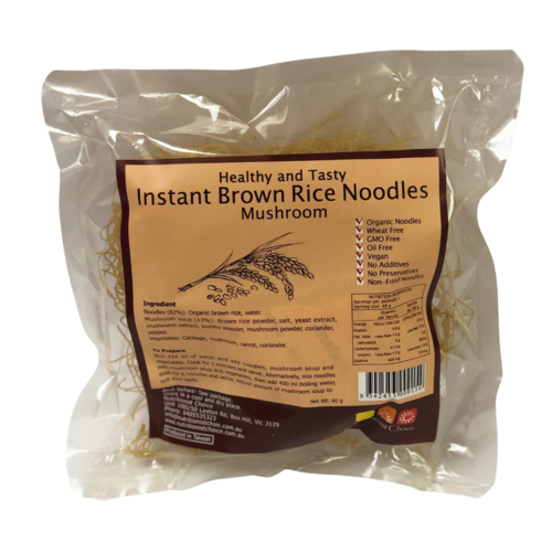 Instant Brown Rice Noodles with Mushroom