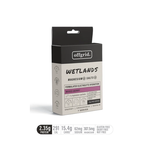 offgrid Wetlands Electroylte Hydration Mixed Berry Flavour - 7x Pack