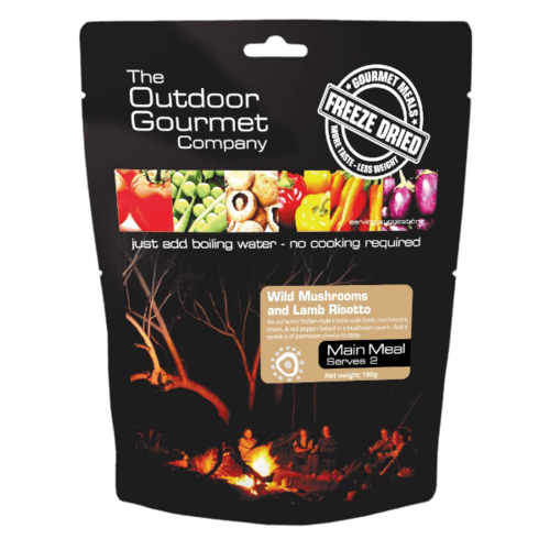 Outdoor Gourmet Company 2 Person Wild Mushrooms and Lamb Risotto