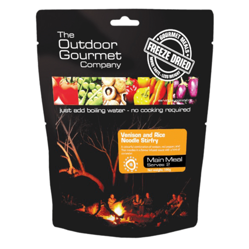 Outdoor Gourmet Company 2 Person Venison and Rice Noodle Stirfry