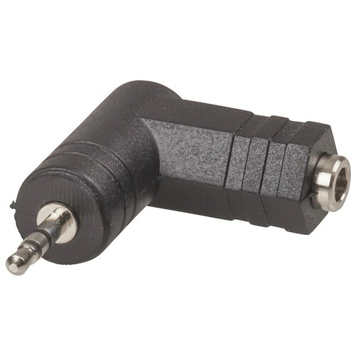 CLEARANCE Adaptor 3.5mm Socket - 2.5mm Stereo Plug Right Angle