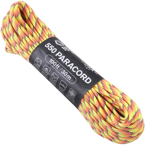 Paracord "Sunset" 550 7 strand (100ft) MADE IN USA