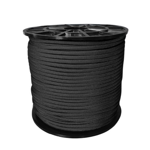 SPOOL 300ft Paracord Tactical Black 550 7 strand MADE IN USA