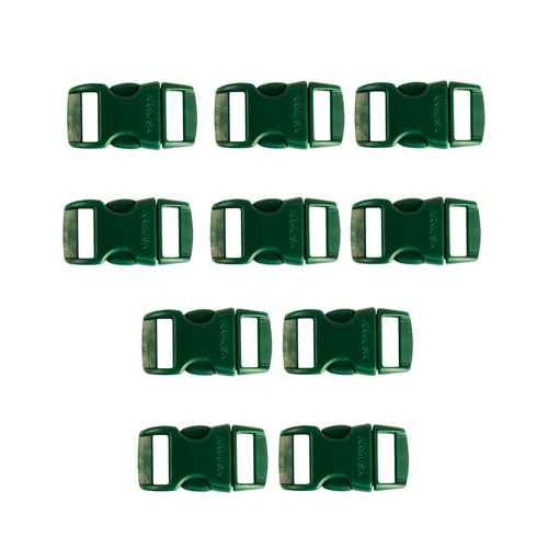 Paracord Side Release 10 Pack Buckle HUNTER GREEN