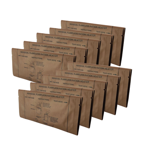 10x Military Individual Flameless Ration MRE Heaters