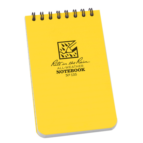 Rite in the Rain No. 135 All Weather Notebook Yellow