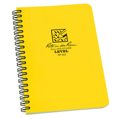 Rite in the Rain All-Weather Level Notebook No.313 Yellow