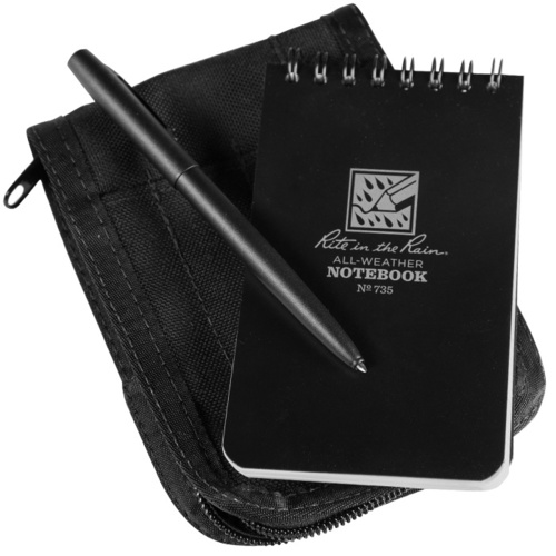 Rite in the Rain All Weather Notebook Kit 3x5" Tactical Black