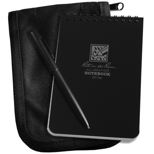 Rite in the Rain All Weather Notebook Kit 4x6" Tactical Black