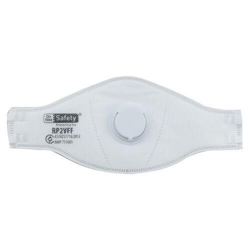 Flat Fold P2/N95 Mask with Valve (2 pack)