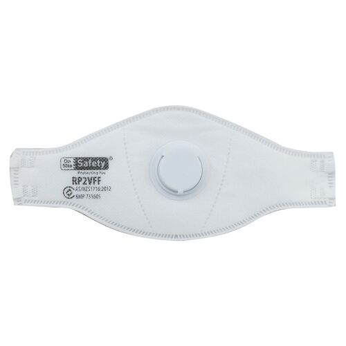 Flat Fold P2/N95 Mask with Valve (2 pack)