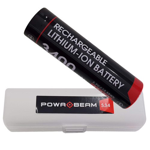Powa Beam 18650 3400mah S34 Rechargeable Battery