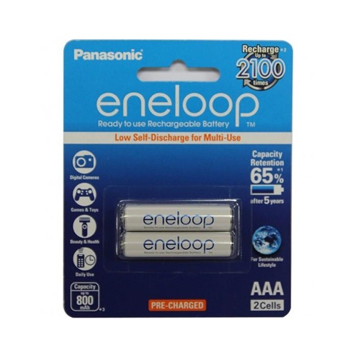 Eneloop Rechargeable Batteries 2xAAA Pack