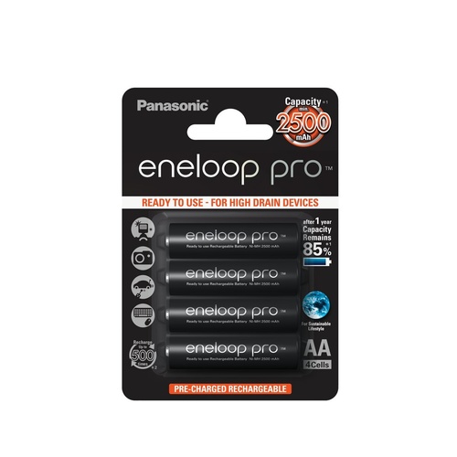 Eneloop Pro High Capacity 4xAA 2550mAH
