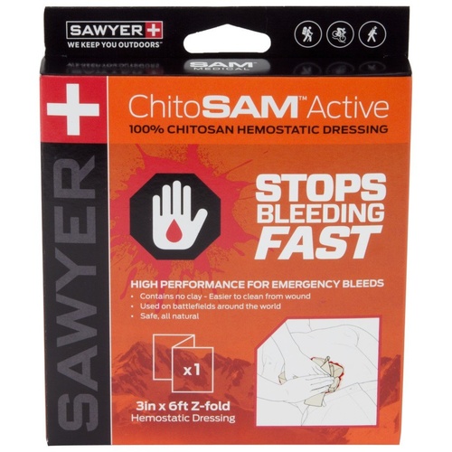 ChitoSAM Active Hemostatic Dressing by SAWYER 3in x 6ft Z-Fold