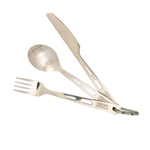 Vargo Titanium Knife/Spoon/Fork Set