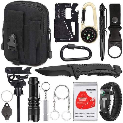 Survival Tactical Kit in Molle Pouch