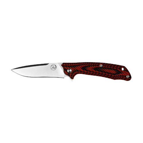 Tassie D2 Red & Black Drop Point