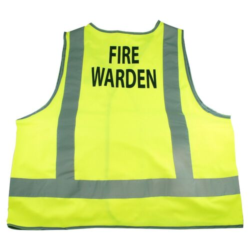 Fire Warden Day/Night Vest Yellow